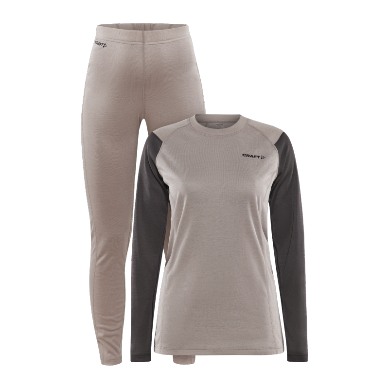 CRAFT ŽENSKI SET CORE WARM BASELAYER SET CLAY-GRANITE - AKTIVNO PERILO