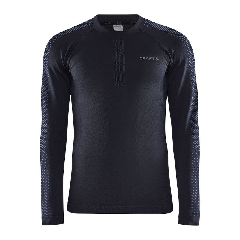 craft moška majica z dolgimi rokavi ADV WARM INTENSITY LS M BLACK - aktivno perilo