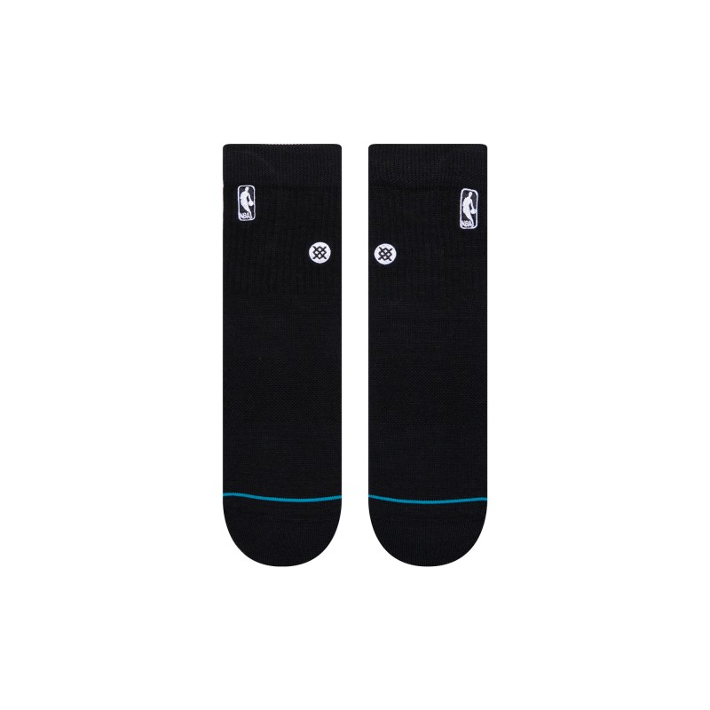 STANCE NOGAVICE QUARTER NBA LOGOMAN ST BLACK