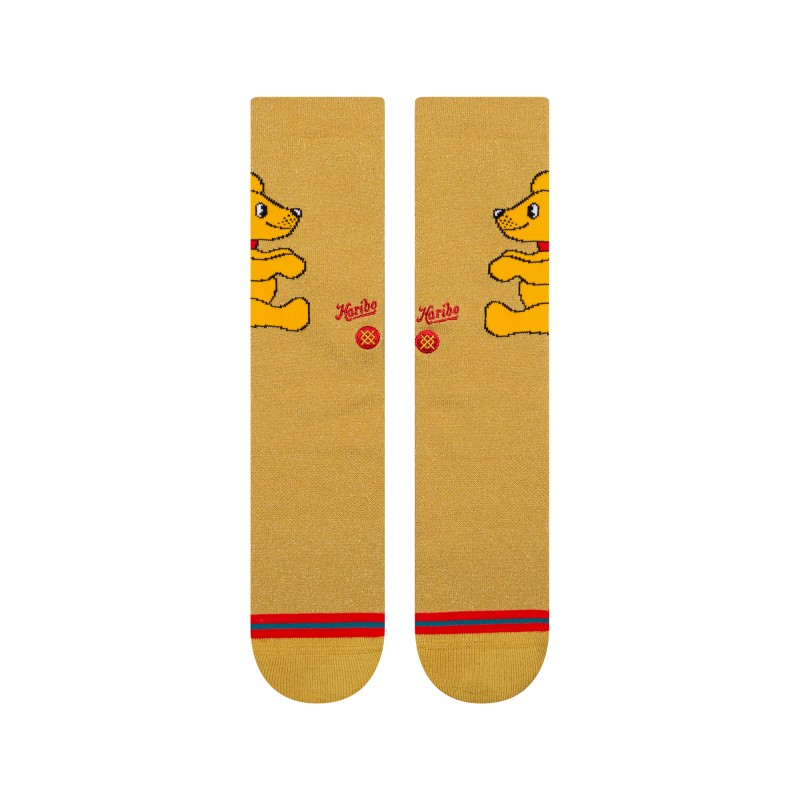 STANCE NOGAVICE GUMMIEBEAR CREW GOLD