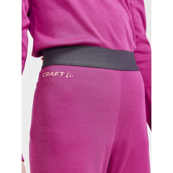 craft otroški set CORE WARM BASELAYER SET J ROXO-CORAL -aktivno perilo