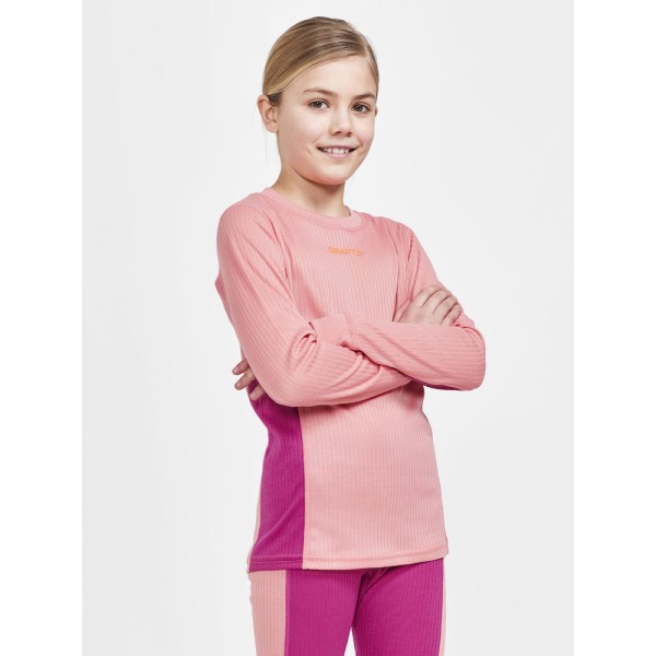 craft otroški set CORE DRY BASELAYER SET J CORAL-ROXO - aktivno perilo