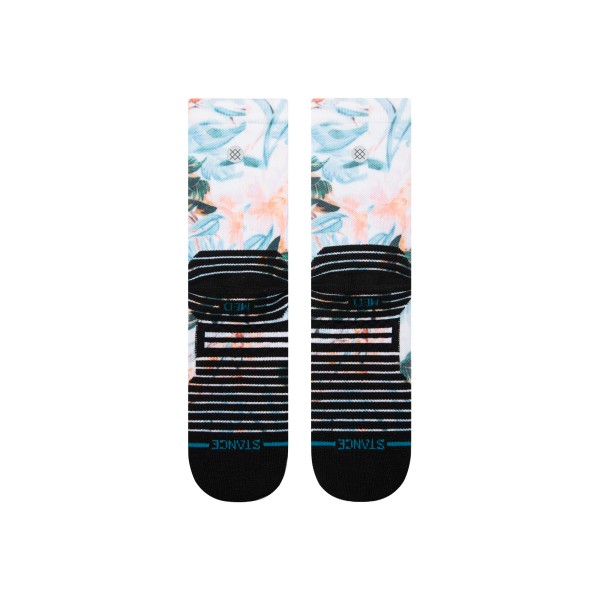 STANCE TEHNIČNE NOGAVICE FLOWERFUL CREW WHITE