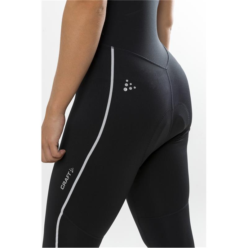 craft ženske kolesarske hlače thermal bib tights black