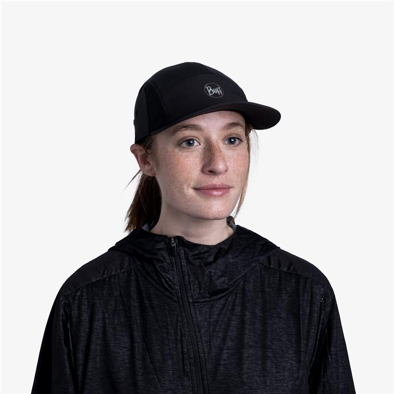 BUFF® ŠPORTNA KAPA 5 PANEL GO CAP SOLID BLACK               