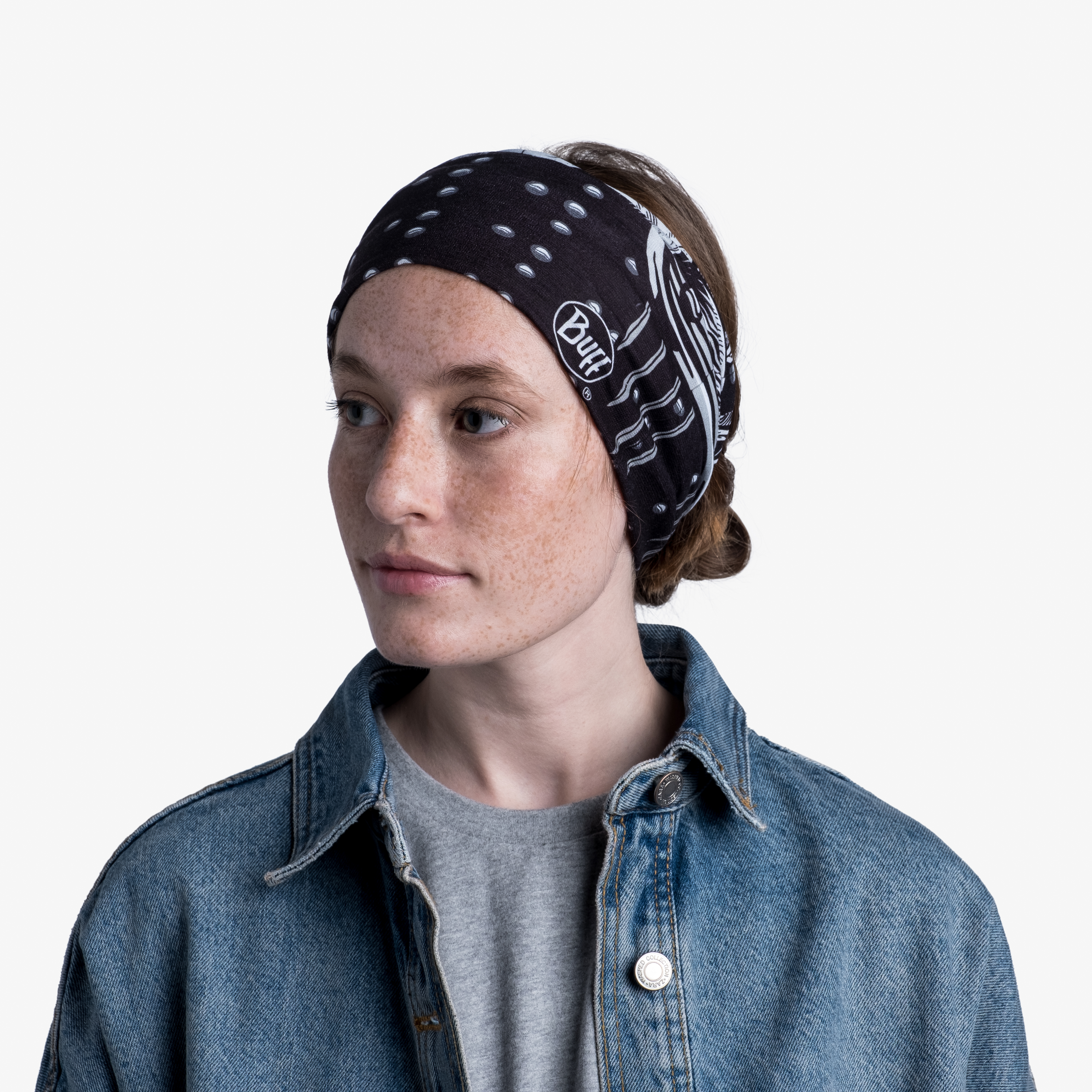 BUFF® ORIGINAL ECOSTRETCH MULTIFUNKCIONALNA TUBA N-TRIBE BLACK