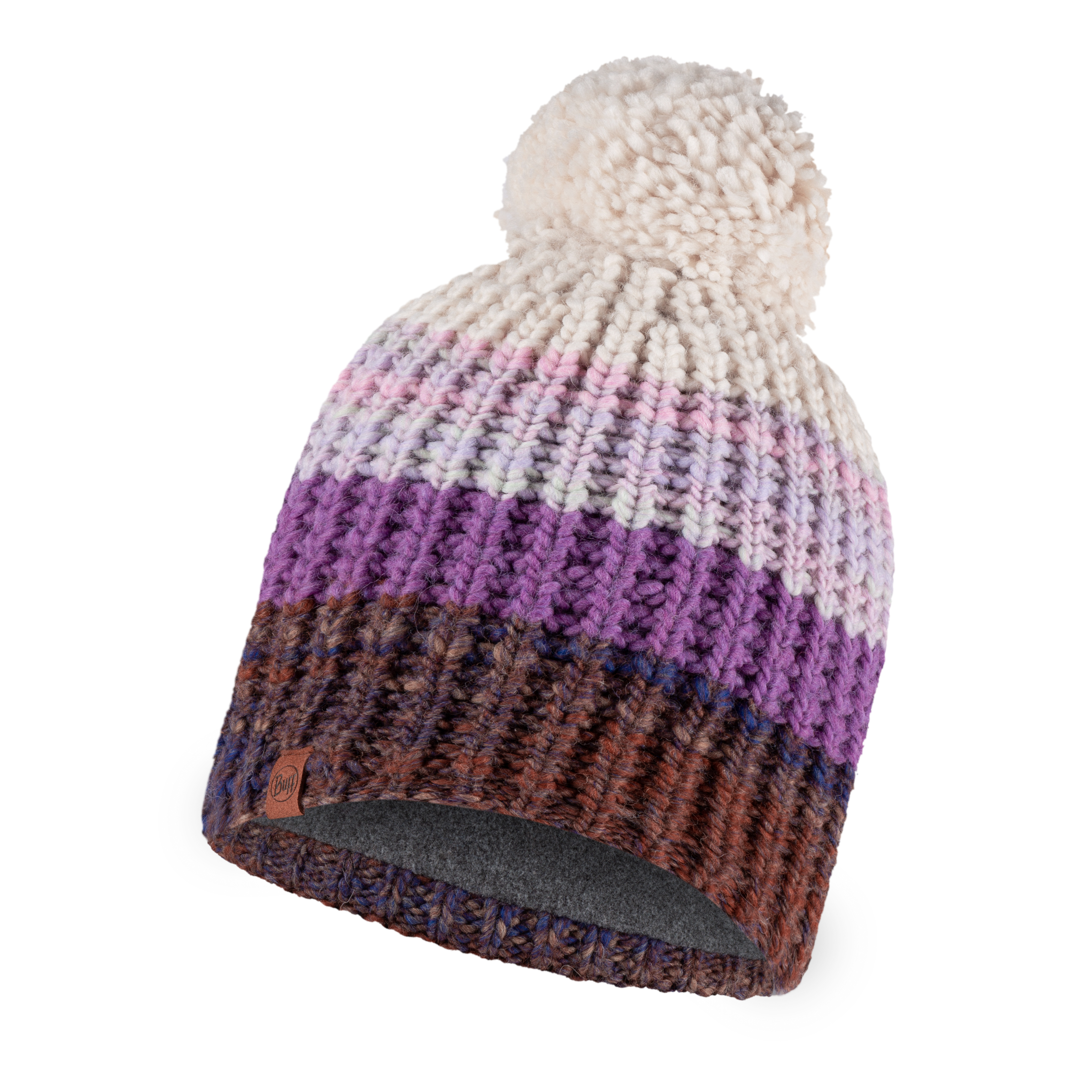 BUFF® KAPA KNITTED & FLEECE HAT ALINA PURPLE