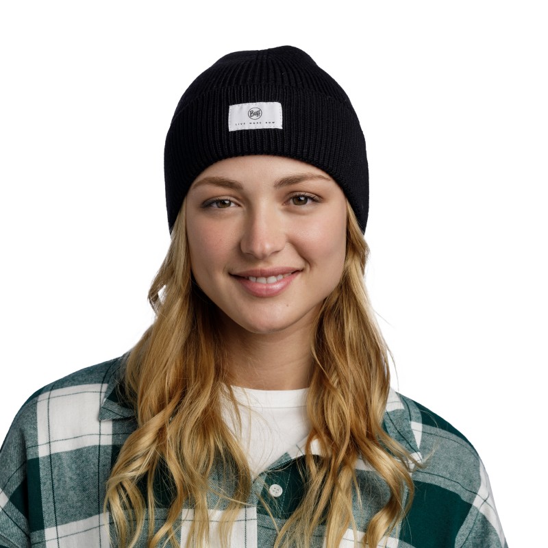 BUFF® 100% BOMBAŽNA KAPA KNITTED DRISK BLACK
