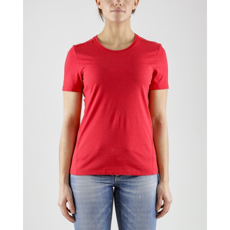 CRAFT ŽENSKA BOMBAŽNA MAJICA S KRATKIMI ROKAVI DEFT 2,0 RDEČA RED