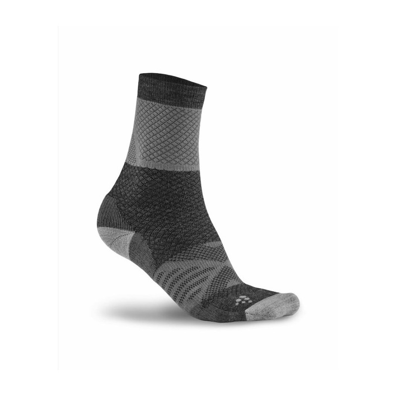 CRAFT VOLNENE NOGAVICE XC ASPHALT/WHITE 