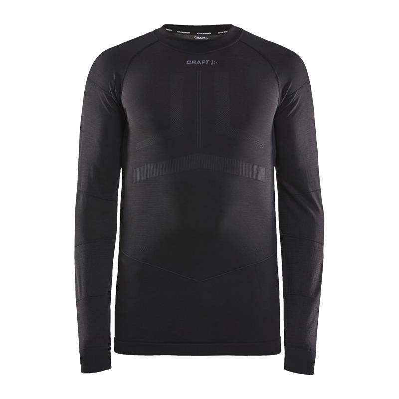 CRAFT MOŠKA MAJICA Z DOLGIMI ROKAVI ACTIVE INTENSITIY BLACK/ASPHALT-AKTIVNO PERILO 