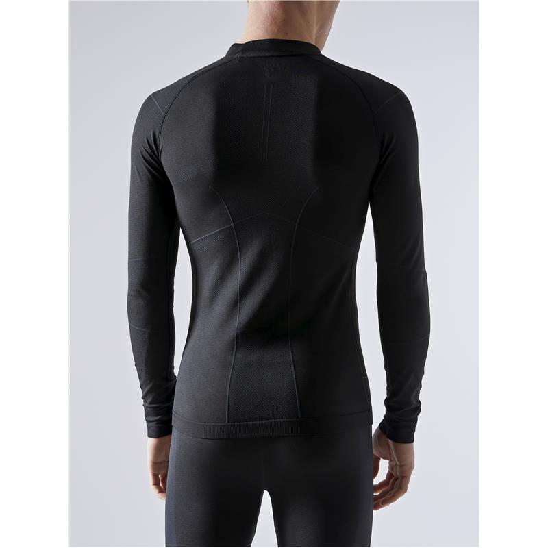 CRAFT MOŠKA MAJICA Z DOLGIMI ROKAVI ACTIVE INTENSITIY BLACK/ASPHALT-AKTIVNO PERILO 