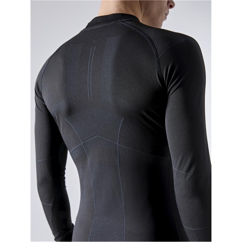 CRAFT MOŠKA MAJICA Z DOLGIMI ROKAVI ACTIVE INTENSITIY BLACK/ASPHALT-AKTIVNO PERILO 