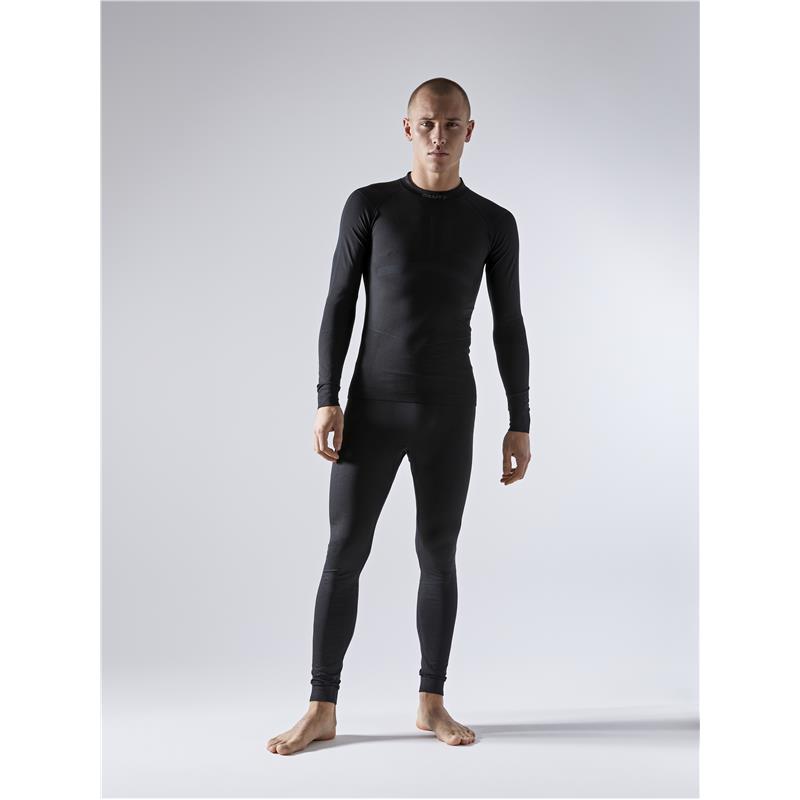 CRAFT MOŠKA MAJICA Z DOLGIMI ROKAVI ACTIVE INTENSITIY BLACK/ASPHALT-AKTIVNO PERILO 