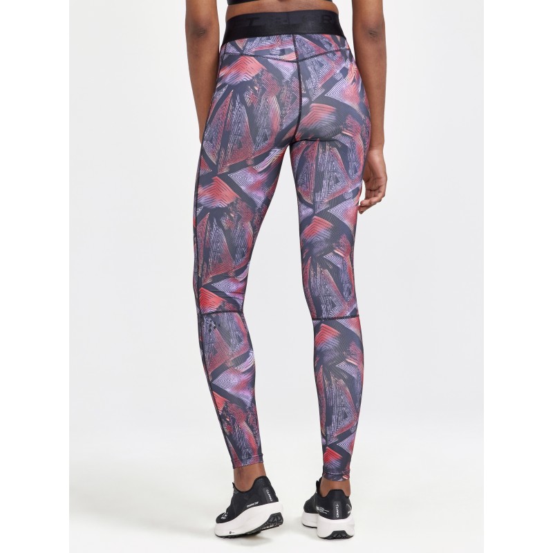 CRAFT ŽENSKE DOLGE PAJKICE CORE ESSENCE TIGHTS VIJOLIČNE IN ČRNE BLACK-LAVENDER