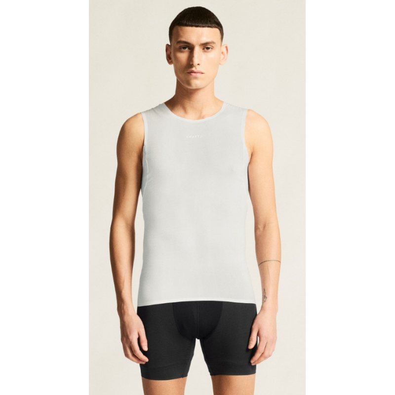 CRAFT MOŠKA MREŽASTA MAJICA BREZ ROKAVOV PRO ACTIVE NANOWEIGHT SL BELA WHITE - AKTIVNO PERILO