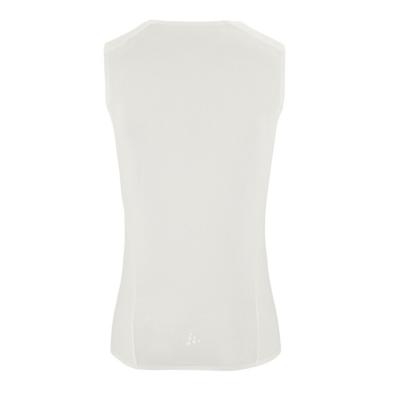 CRAFT MOŠKA MREŽASTA MAJICA BREZ ROKAVOV PRO ACTIVE NANOWEIGHT SL BELA WHITE - AKTIVNO PERILO