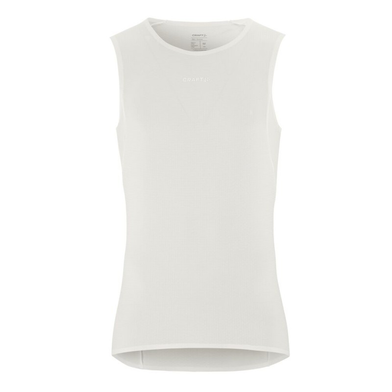 CRAFT MOŠKA MREŽASTA MAJICA BREZ ROKAVOV PRO ACTIVE NANOWEIGHT SL BELA WHITE - AKTIVNO PERILO