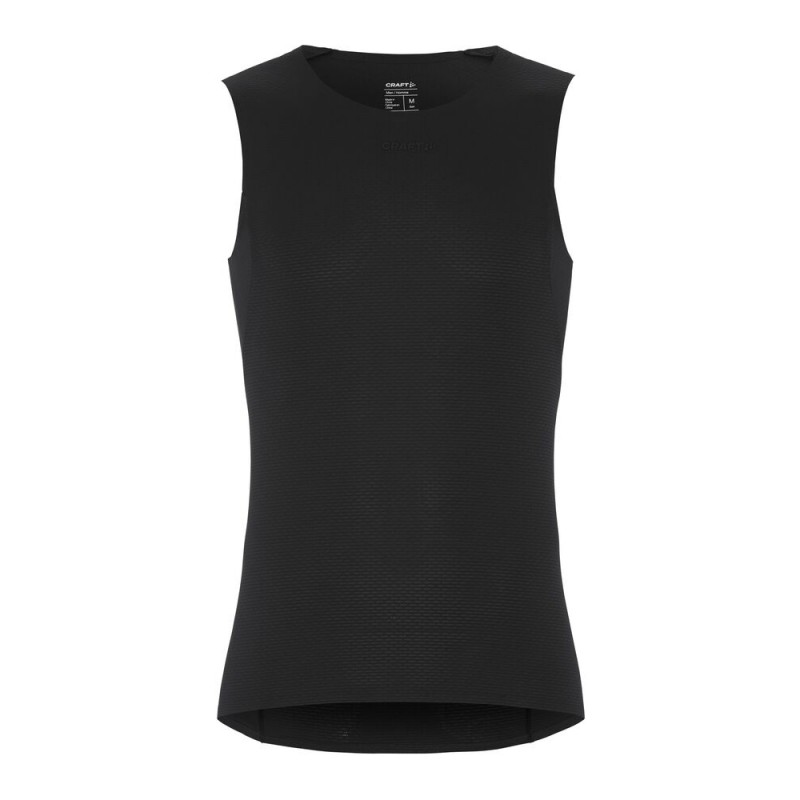 CRAFT MOŠKA MREŽASTA MAJICA BREZ ROKAVOV PRO ACTIVE NANOWEIGHT SL ČRNA BLACK - AKTIVNO PERILO