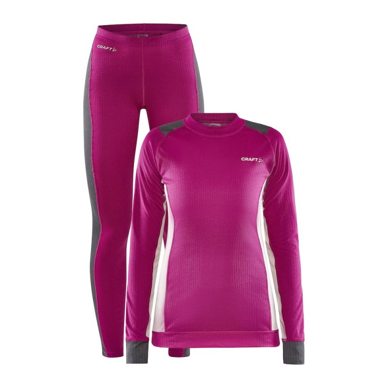 craft ženski BASELAYER SET W  vijolična ROXO-GRANITE - aktivno perilo