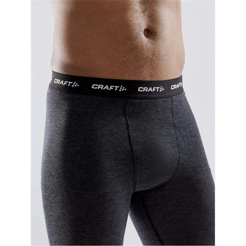 CRAFT MOŠKI VOLNEN MERINO SET WOOL MERINO BLACK MELANGE-AKTIVNO PERILO 