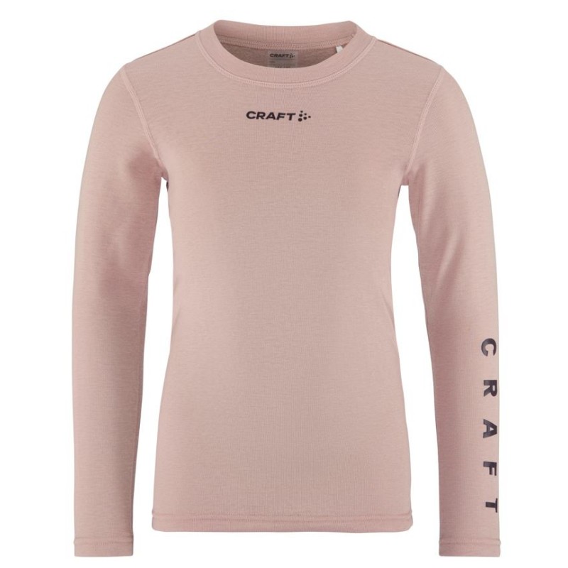 CRAFT OTROŠKI THERMAL BASELAYER SET SVETLO ROZA CHARM/DK PLUM -AKTIVNO PERILO 