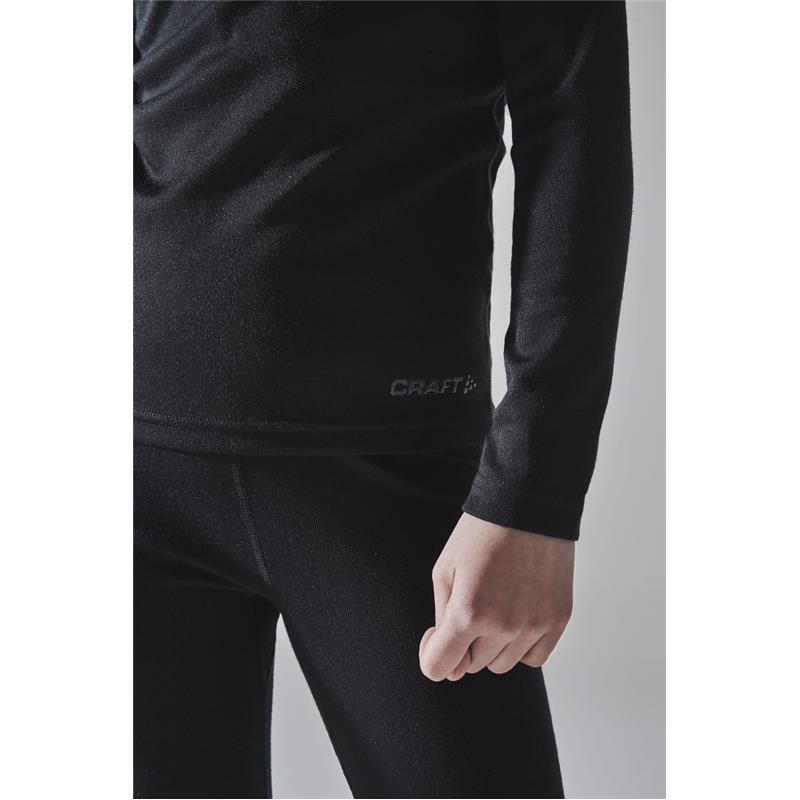 CRAFT OTROŠKI SET CORE WARM BASELAYER SET BLACK -AKTIVNO PERILO 