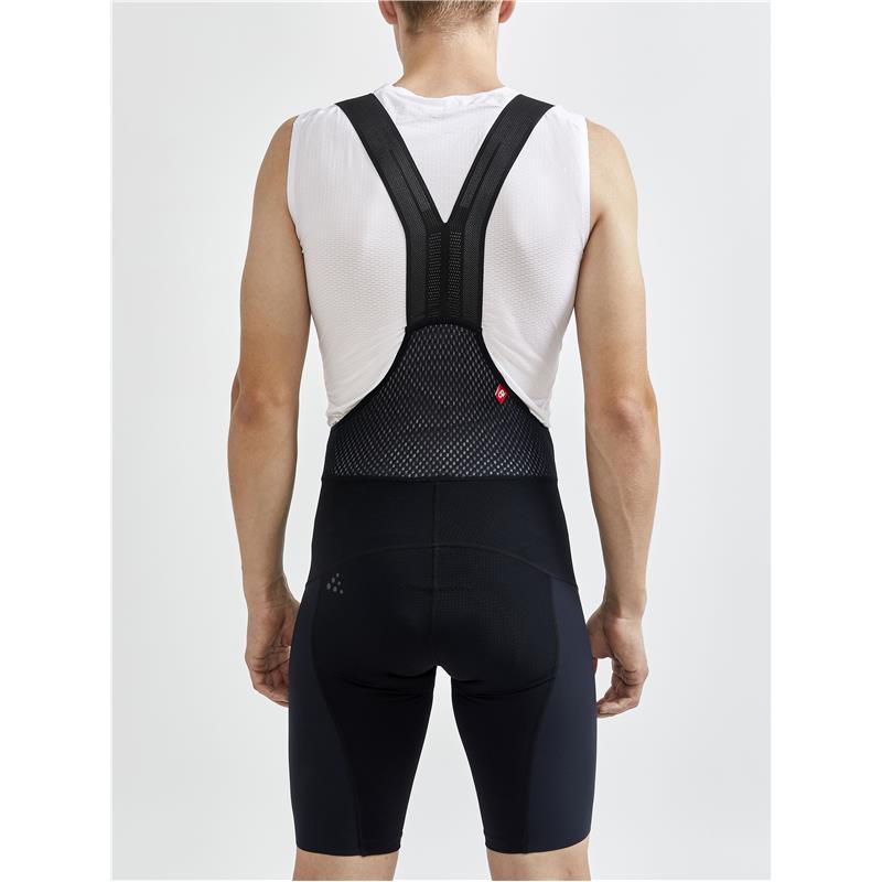 CRAFT MOŠKE KRATKE KOLESARSKE HLAČE Z NARAMNICAMI ADV AERO BIB SHORTS BLACK - C2
