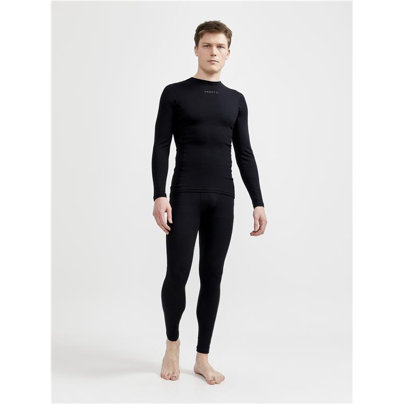 craft volnena 20% merino moška majica z dolgimi rokavi pro wool extreme x ls black - aktivno perilo