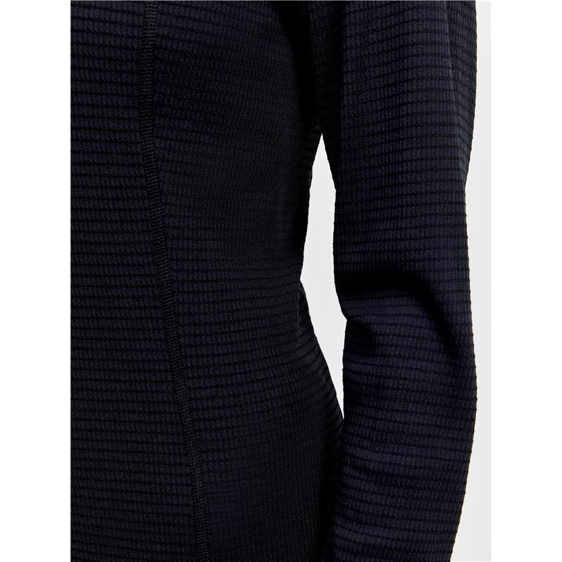 craft ženska volnena 20% merino majica z dolgimi rokavi pro wool extreme black - aktivno perilo