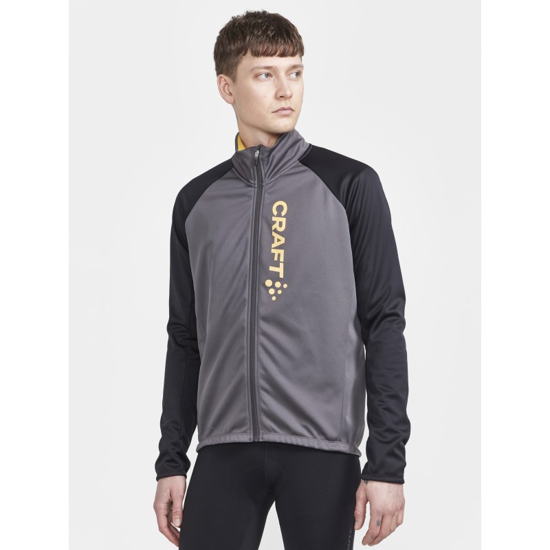 craft moška kolesarska jakna CORE BIKE SUBZ JACKET GRANITE-BLACK