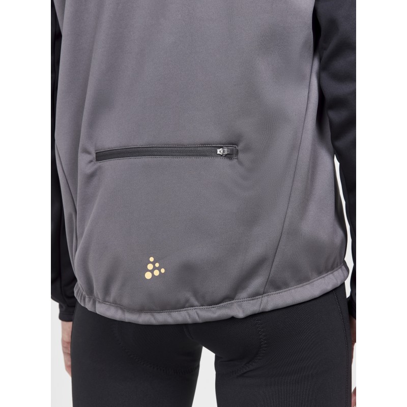 craft moška kolesarska jakna CORE BIKE SUBZ JACKET GRANITE-BLACK