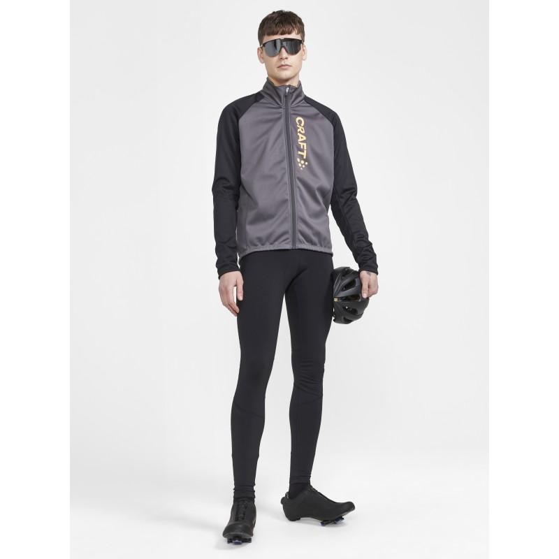 craft moška kolesarska jakna CORE BIKE SUBZ JACKET GRANITE-BLACK