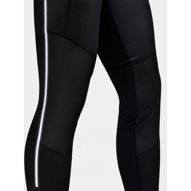 CRAFT MOŠKE ZIMSKE KOLESARSKE HLAČE S PROTIVETRNO ZAŠČITO CORE BIKE SUBZ WIND TIGHTS BLACK - C3
