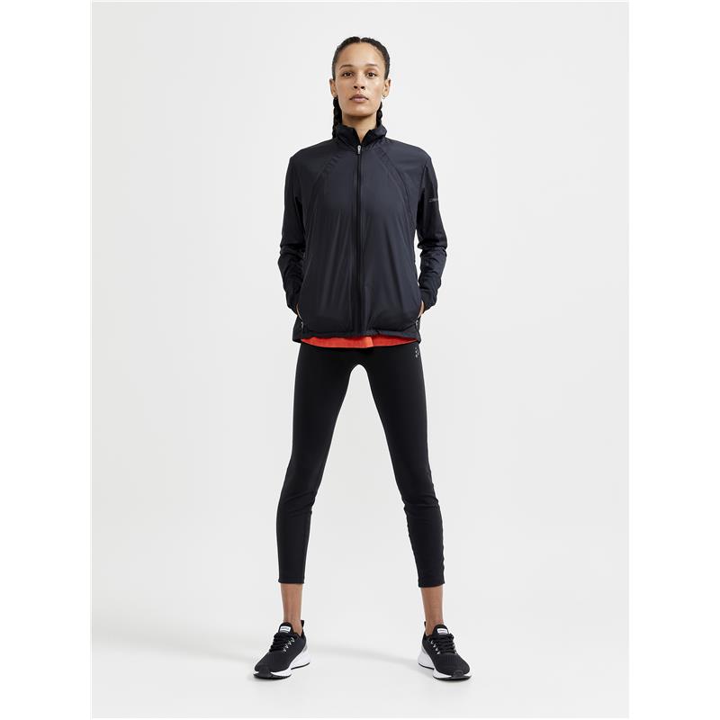 CRAFT ŽENSKA JAKNA/VETROVKA ADV ESSENCE WIND JACKET BLACK