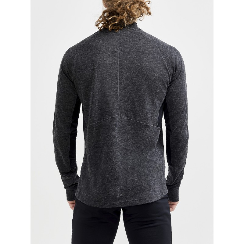 craft moška volnena 20% merino majica z dolgimi rokavi ADV SUBZ WOOL TEE 2 BLACK