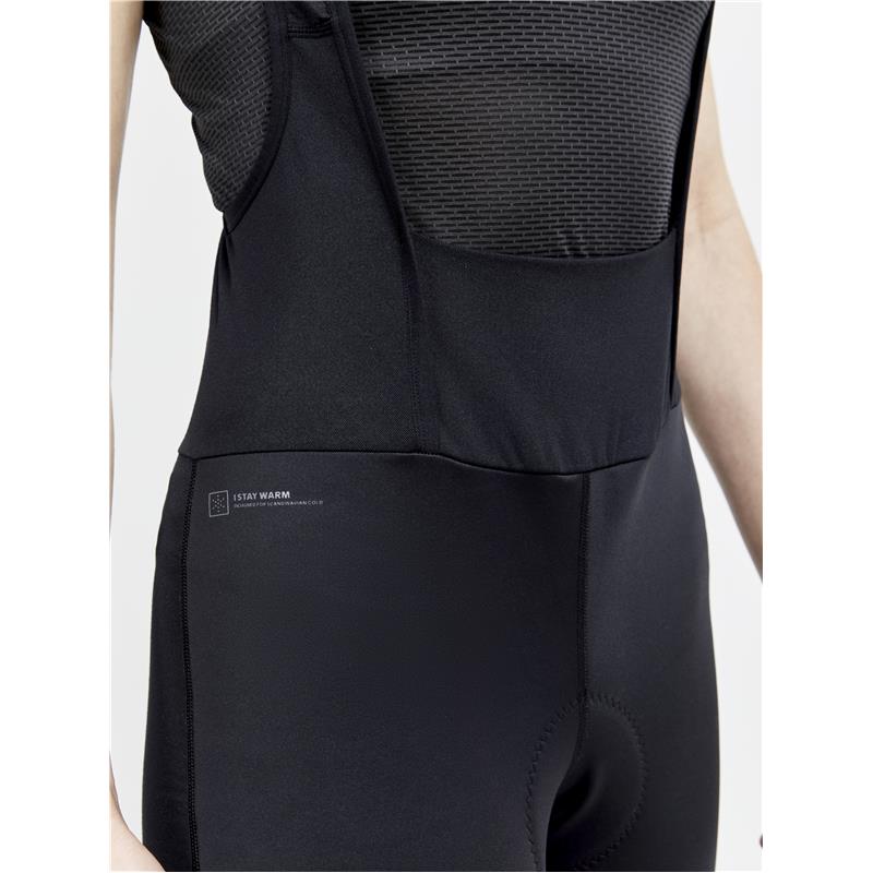 craft ženske zimske protivetrne kolesarske hlače core subz bib tights wind black