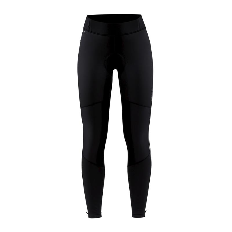 CRAFT ŽENSKE KOLESARSKE HLAČE CORE SUBZ WIND TIGHTS BLACK/BLACK - C3