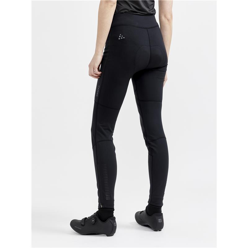 CRAFT ŽENSKE KOLESARSKE HLAČE CORE SUBZ WIND TIGHTS BLACK/BLACK - C3