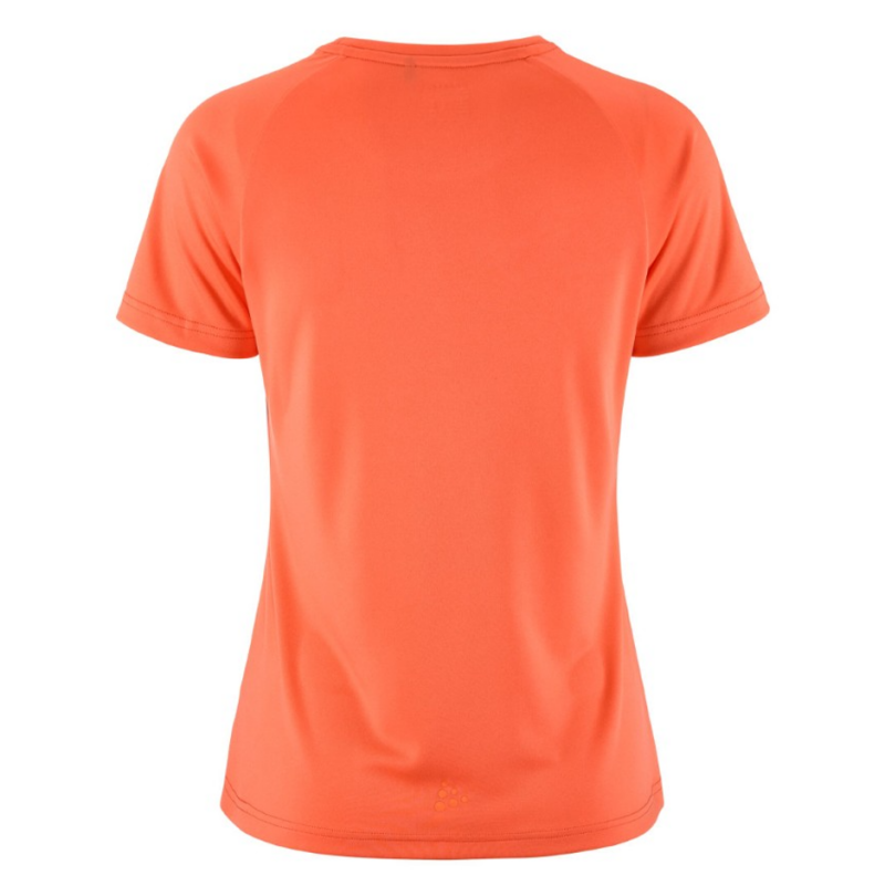 CRAFT ŽENSKA MAJICA S KRATKIMI ROKAVI CORE ESSENCE LOGO TEE KORALNO ORANŽNA TRACE