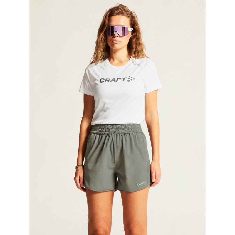 CRAFT ŽENSKA MAJICA S KRATKIMI ROKAVI CORE ESSENCE LOGO TEE BELA WHITE 