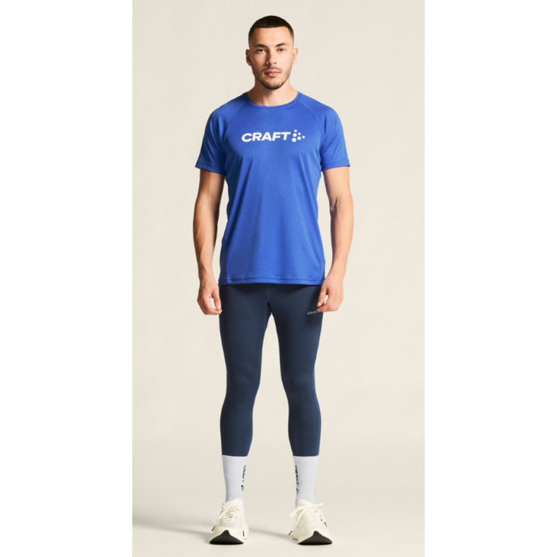 CRAFT MOŠKA MAJICA S KRATKIMI ROKAVI CORE ESSENCE LOGO TEE MODRA INK BLUE