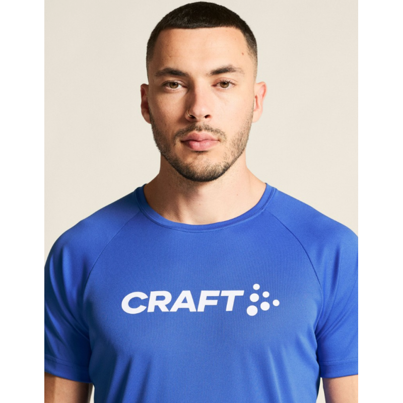 CRAFT MOŠKA MAJICA S KRATKIMI ROKAVI CORE ESSENCE LOGO TEE MODRA INK BLUE