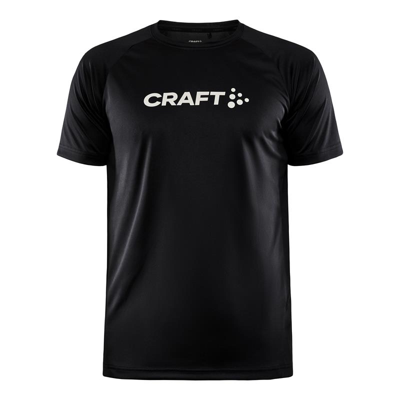 CRAFT MOŠKA MAJICA S KRATKIMI ROKAVI CORE ESSENCE LOGO TEE ČRNA BLACK