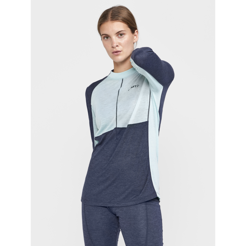 CRAFT VOLNEN ŽENSKI SET MERINO CORE WOOL MIX SET W BLAZE-ICE - AKTIVNO PERILO