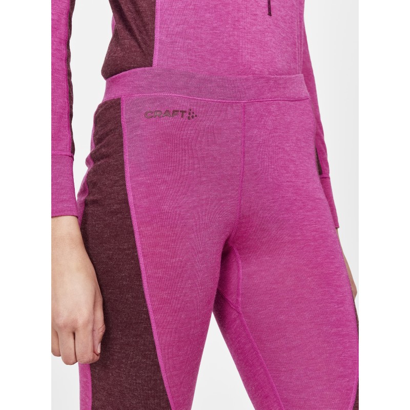 craft ženski volnen merino set CORE WOOL MIX  SET ROZA ROXO-PUNSCH - aktivno perilo