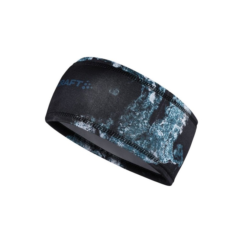 craft trak za glavo CORE ESSENCE JERSEY HEADBAND ČRNA IN SIVA OPAL-MULTI
