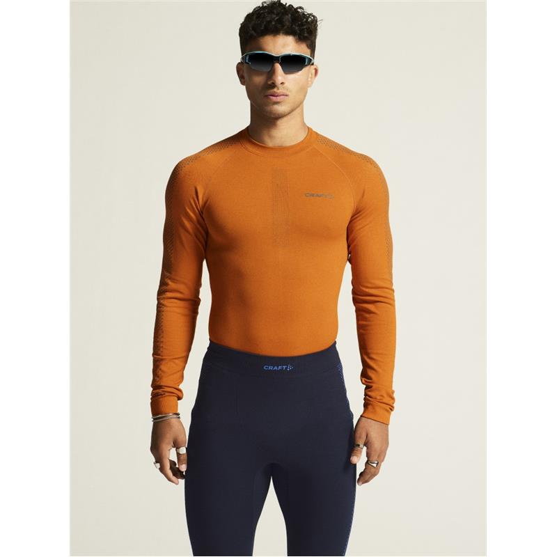 CRAFT MOŠKA MAJICA Z DOLGIMI ROKAVI ADV WARM INTENSITY LS CARA-GRANITE - AKTIVNO PERILO