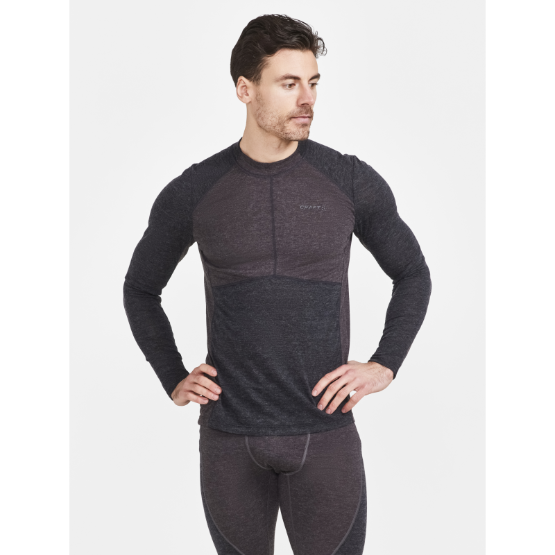 CRAFT MOŠKI VOLNEN SET MERINO CORE WOOL MIX SET M BLACK-SLATE - AKTIVNO PERILO