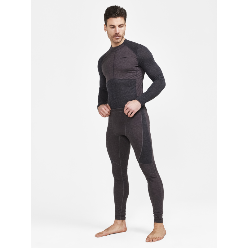 CRAFT MOŠKI VOLNEN SET MERINO CORE WOOL MIX SET M BLACK-SLATE - AKTIVNO PERILO